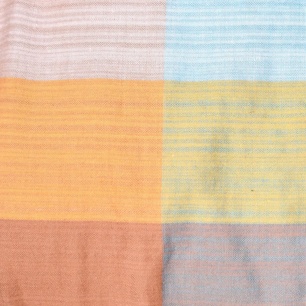 1950s Brown Madras Vintage Swing Dress