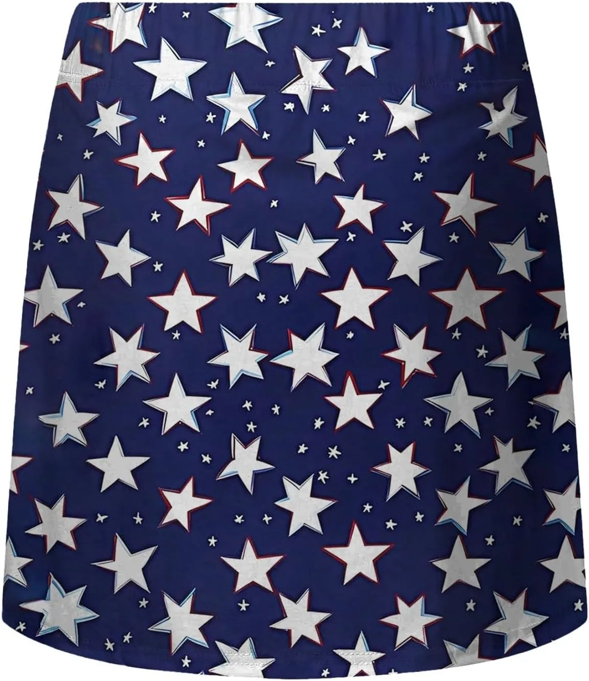 4th of July Skort Patriotic Skirts for Women merican Flag Tennis Skorts with High Waisted Flowy Summer Sport Skorts