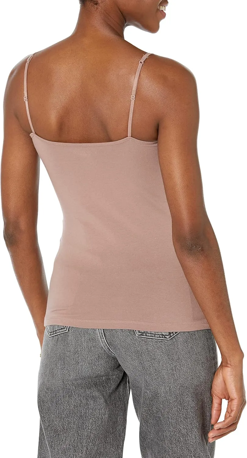 Amazon Essentials Women's Slim-Fit Camisole, Pack of 4