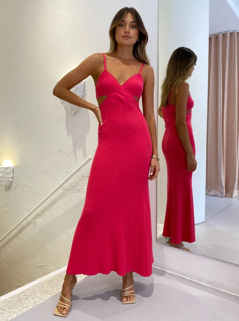Anna Quan Sabrina Dress in Fuchsia