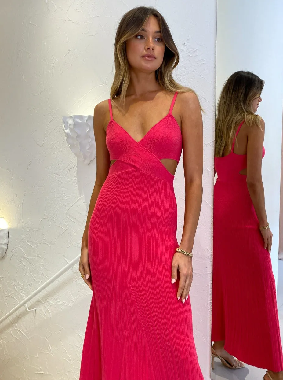 Anna Quan Sabrina Dress in Fuchsia