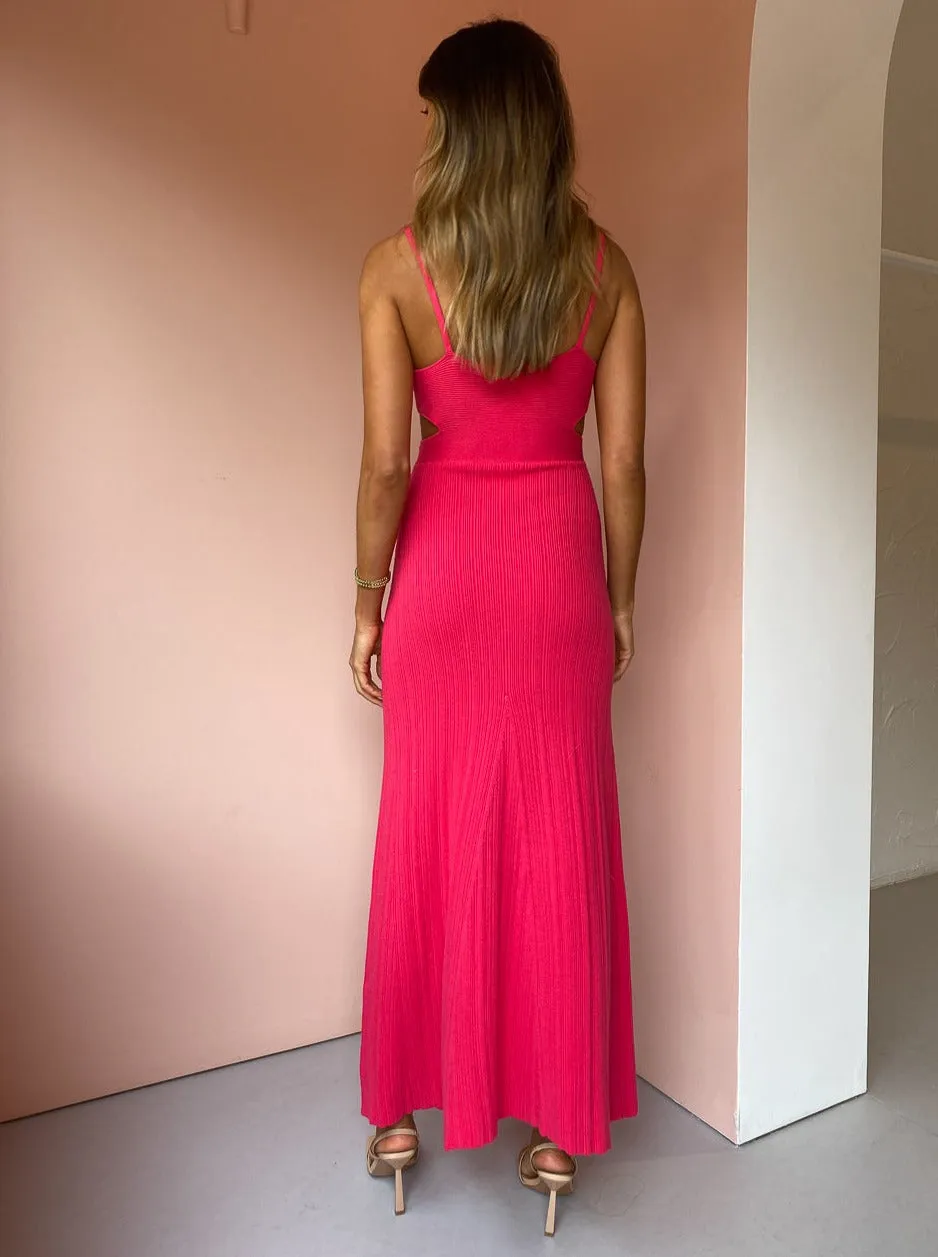 Anna Quan Sabrina Dress in Fuchsia
