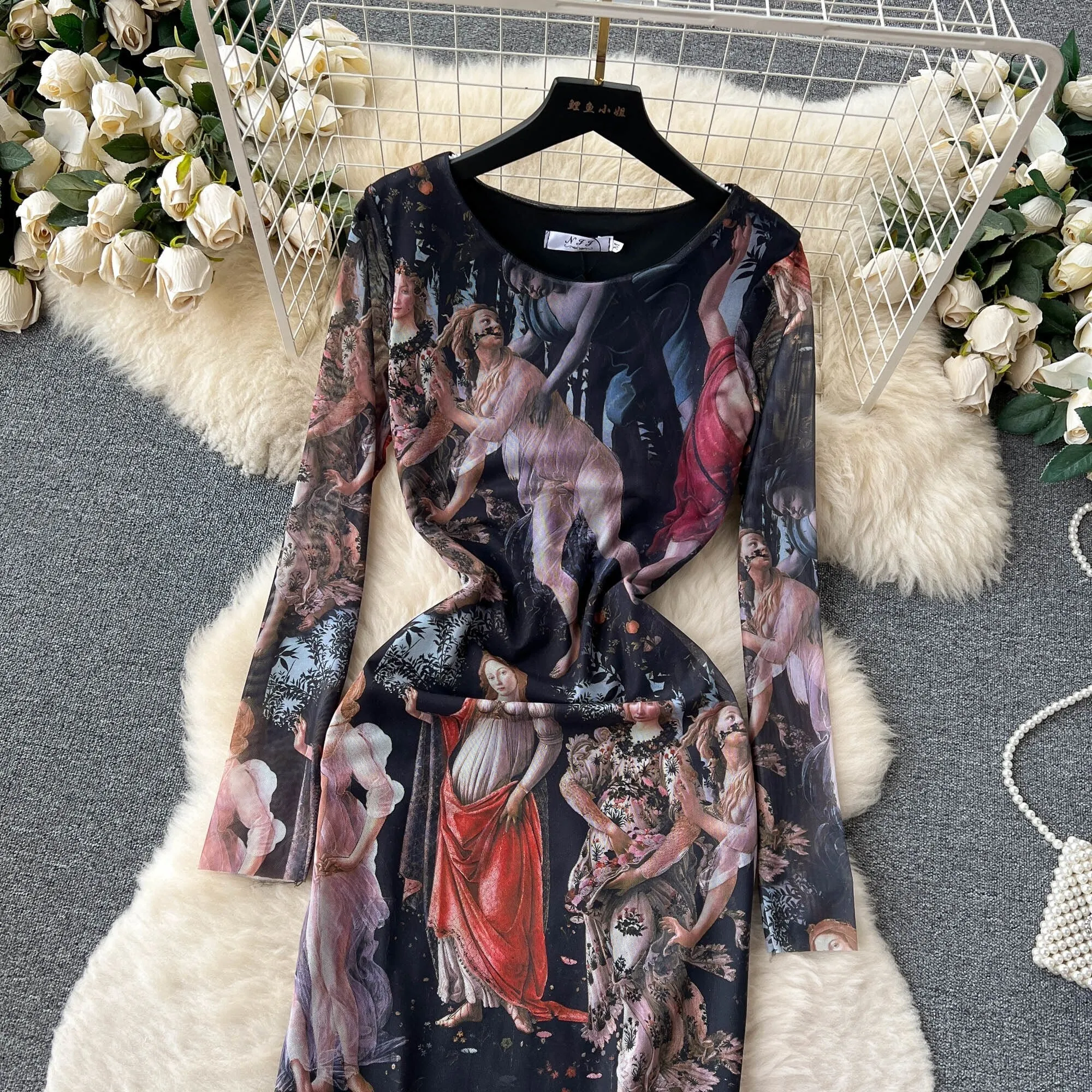 Athena Mesh Dress