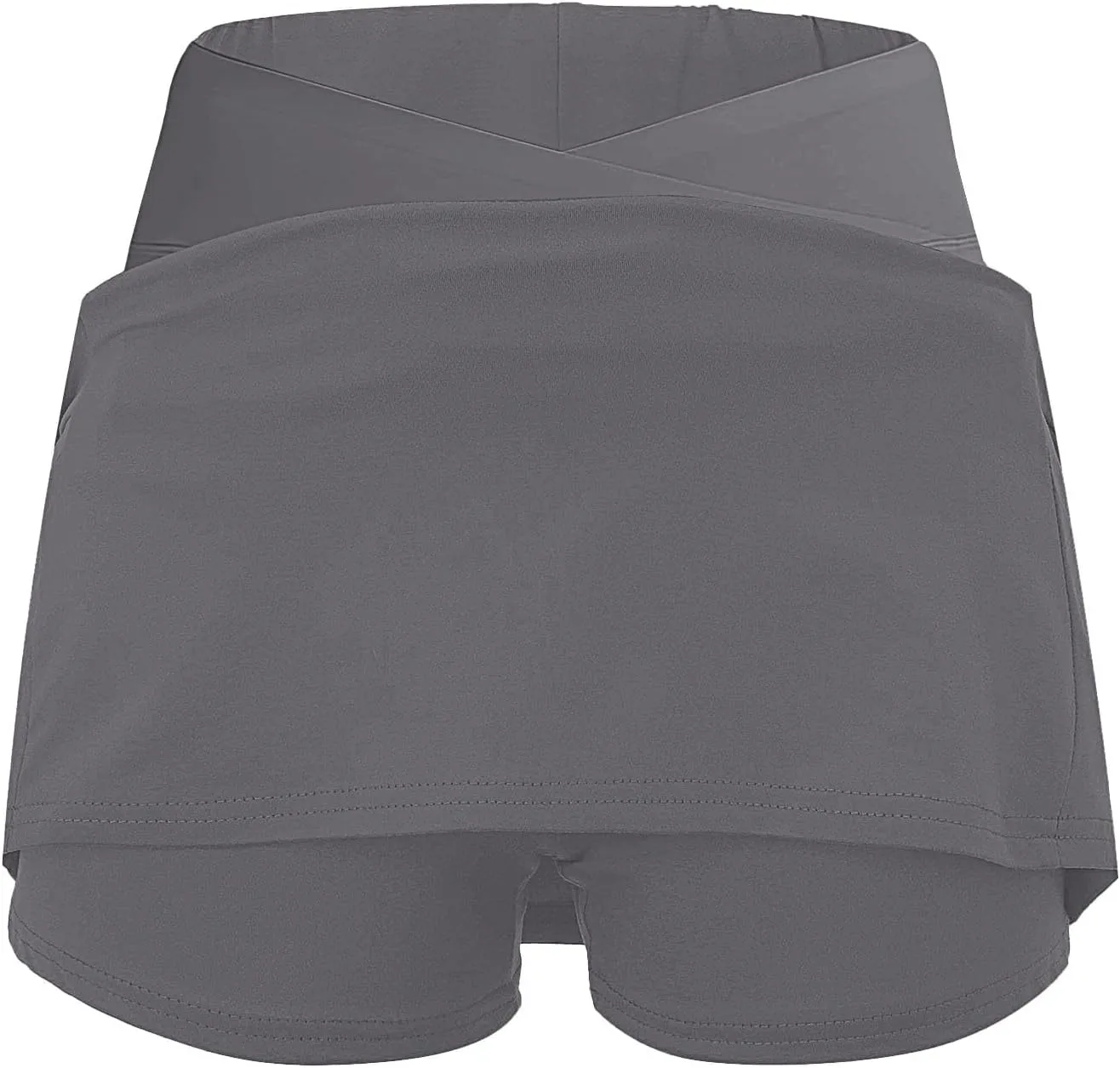 Athletic Skorts for Woman Elastic Cross Hight Waisted Tennis Yoga Shorts Skirts with Pockets Tummy Control Joggers