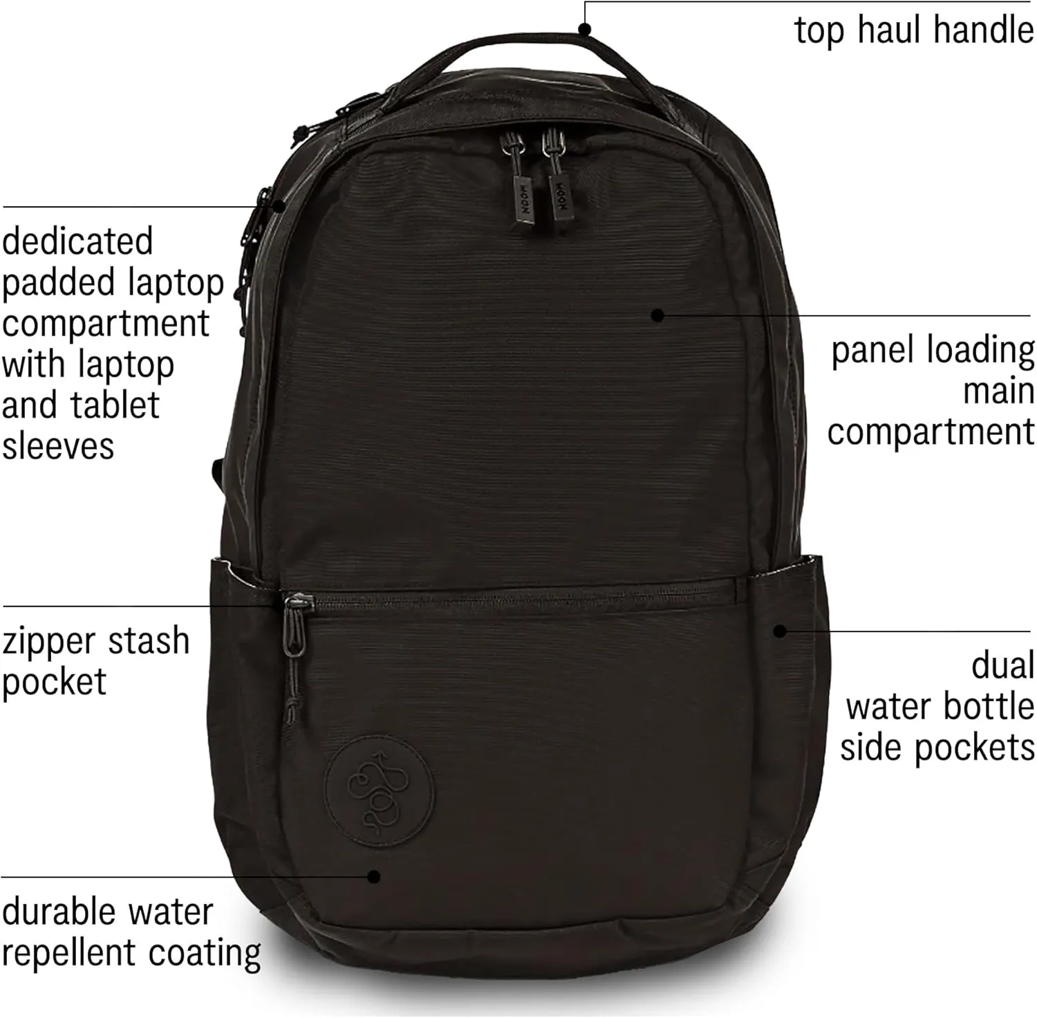 Baboon to the Moon City Backpack  Water Resistant Travel Backpack with Laptop Compartment, Lightweight Daypack for Men and Women, Work Back pack, Gym Bag, Bookbag