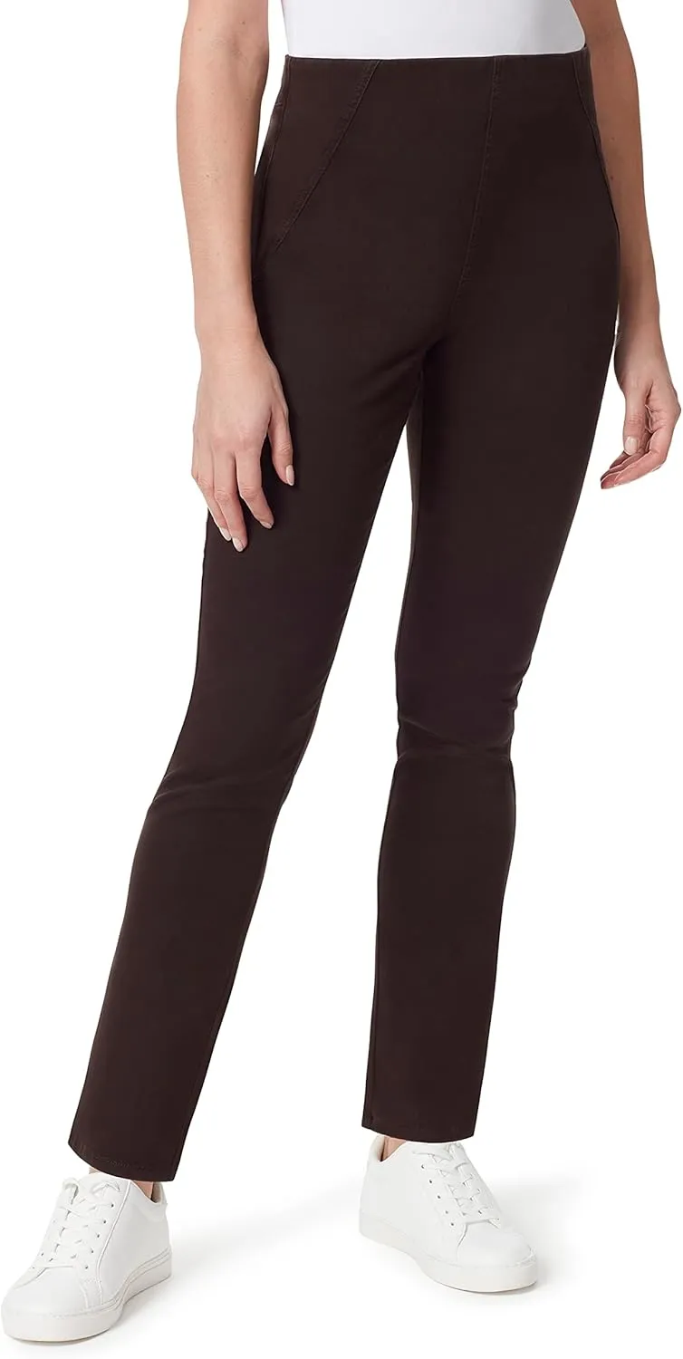 Bandolino Women's Tessa Tummy Control Pull on Slim Straight Jean