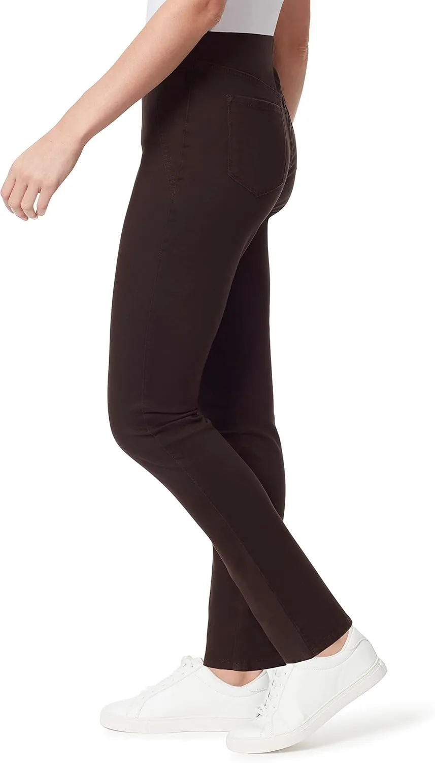 Bandolino Women's Tessa Tummy Control Pull on Slim Straight Jean