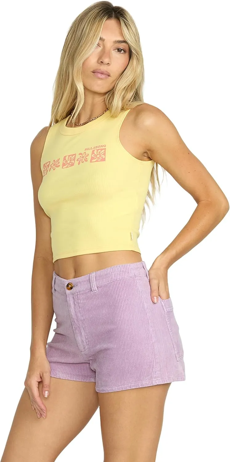 Billabong Women's Slim Fit Free Fall Cotton Corduroy Shorts