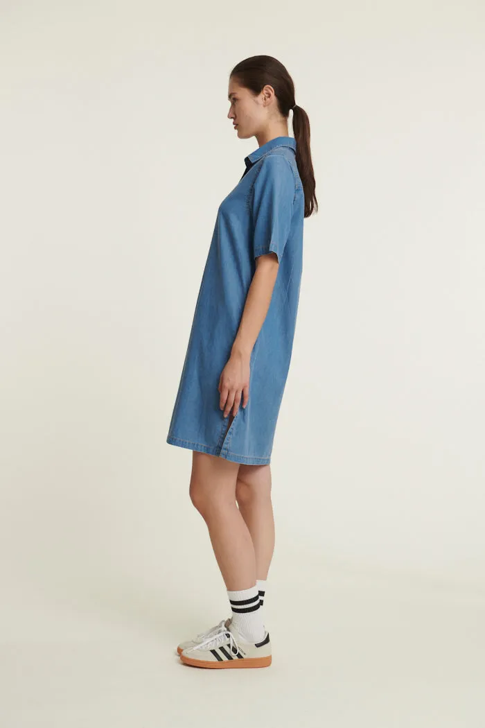Bine Polo Dress - Light Blue