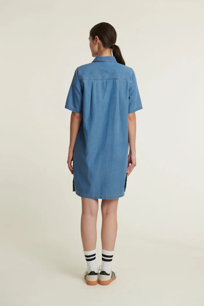 Bine Polo Dress - Light Blue