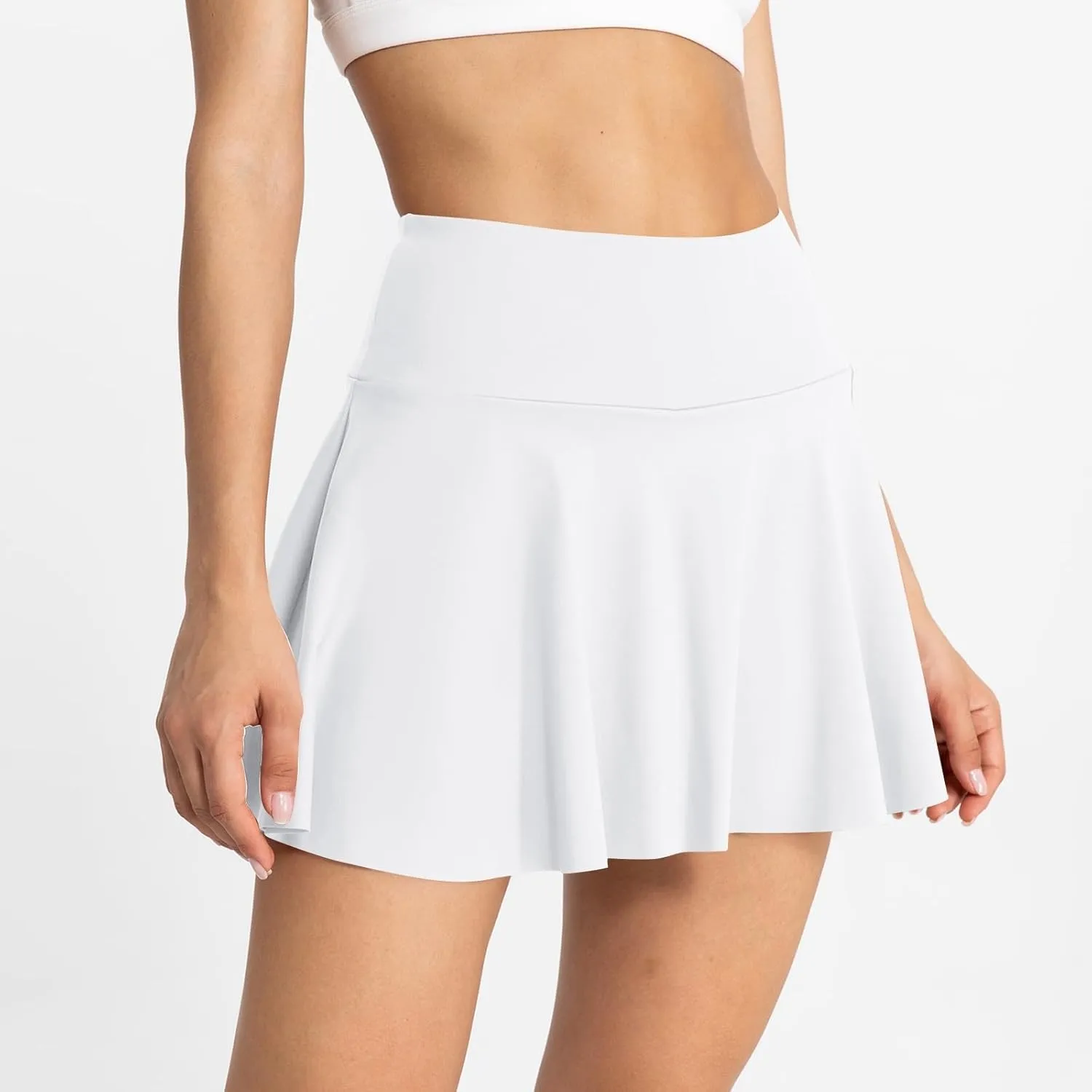 Black Skort for Women Women's Skorts with Pockets Womens Tennis Skirt with Shorts Underneath High Waisted Plus Size