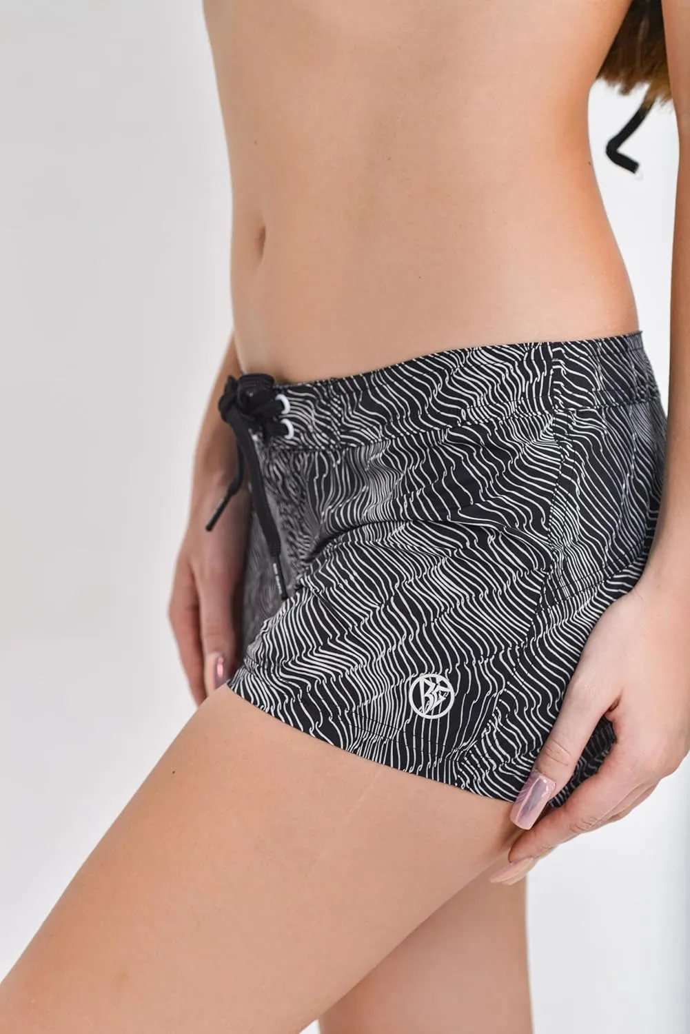 BODY GRAFFITI Women's 3'' Board Shorts  Stylish and Sexy-Fit Drawstring, Quick-Dry, Lightweight with Back Pocket