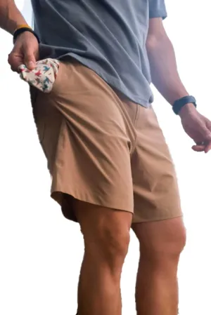 Burlebo Classic Deer Camo Everyday Shorts - Grey Pocket