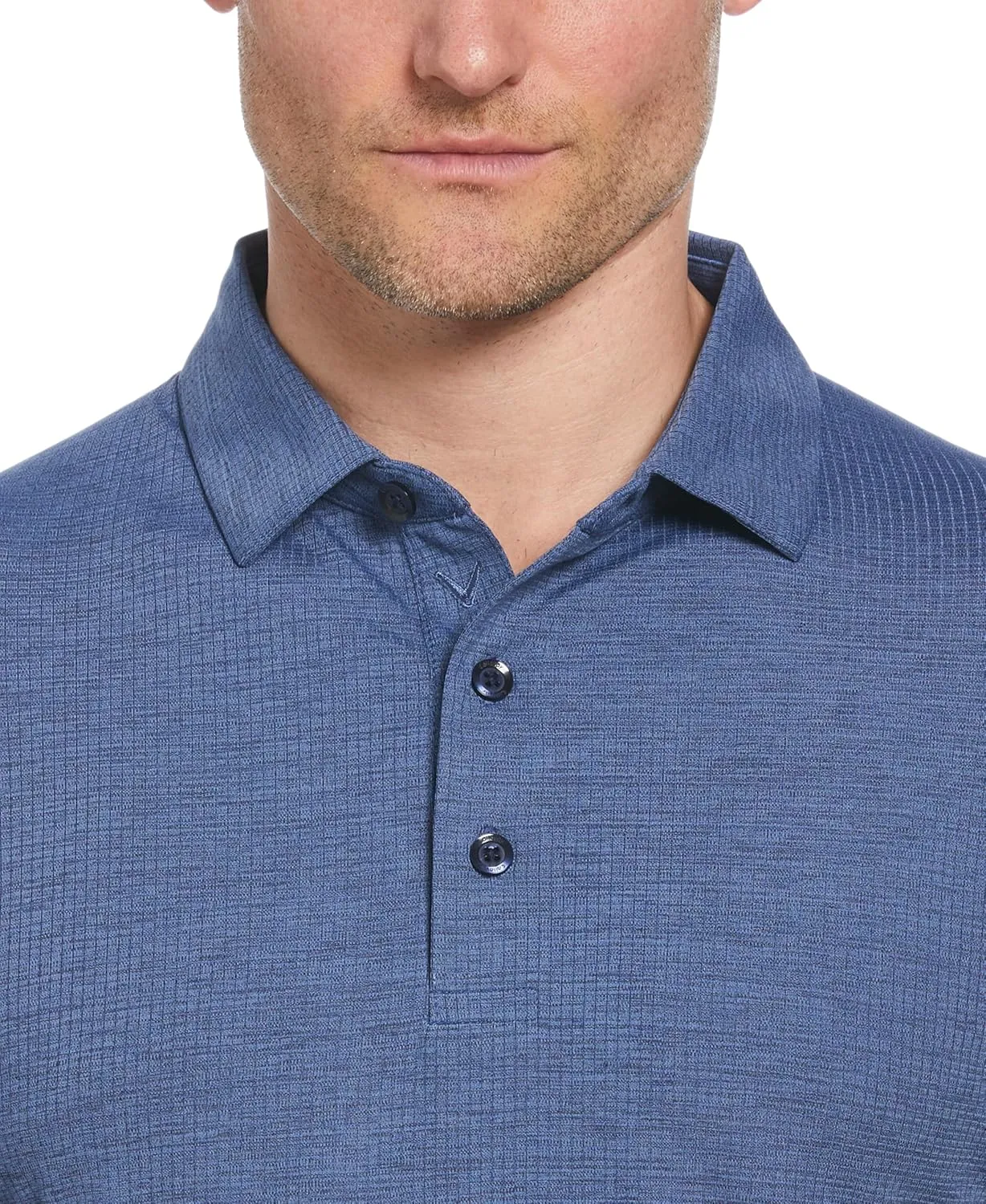 Callaway Men's Ventilated Classic Jacquard Short Sleeve Golf Polo, Stretch Seams, Moisture-Wicking (Available in Big & Tall)