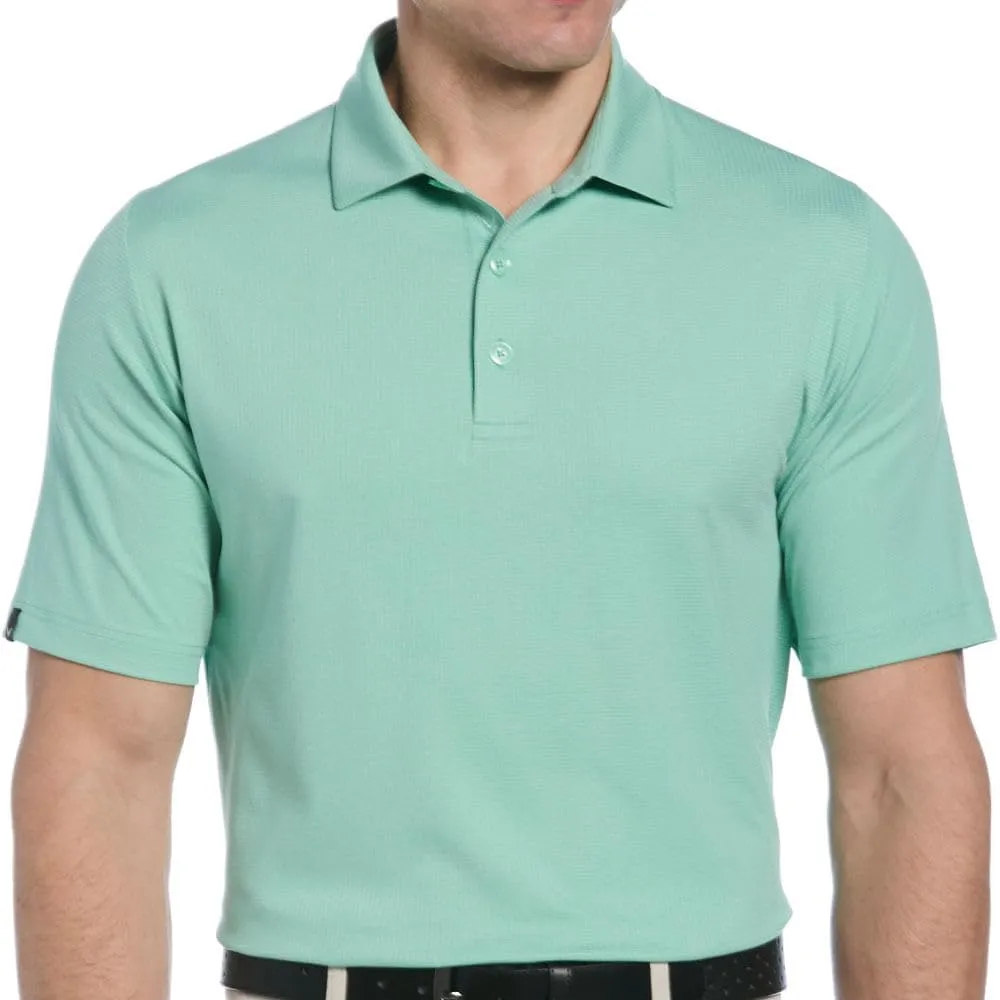 Callaway Men's Ventilated Classic Jacquard Short Sleeve Golf Polo, Stretch Seams, Moisture-Wicking (Available in Big & Tall)