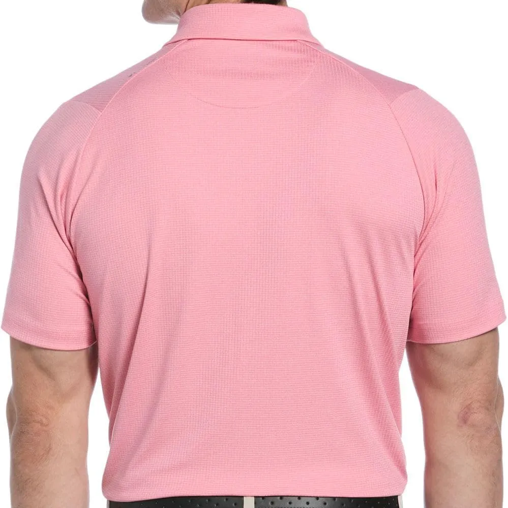 Callaway Men's Ventilated Classic Jacquard Short Sleeve Golf Polo, Stretch Seams, Moisture-Wicking (Available in Big & Tall)