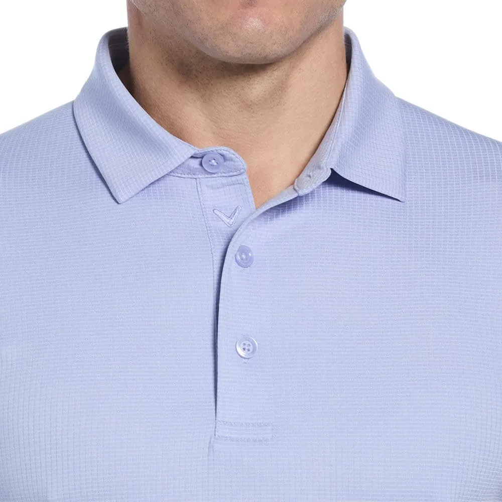 Callaway Men's Ventilated Classic Jacquard Short Sleeve Golf Polo, Stretch Seams, Moisture-Wicking (Available in Big & Tall)