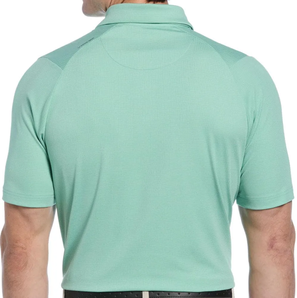 Callaway Men's Ventilated Classic Jacquard Short Sleeve Golf Polo, Stretch Seams, Moisture-Wicking (Available in Big & Tall)