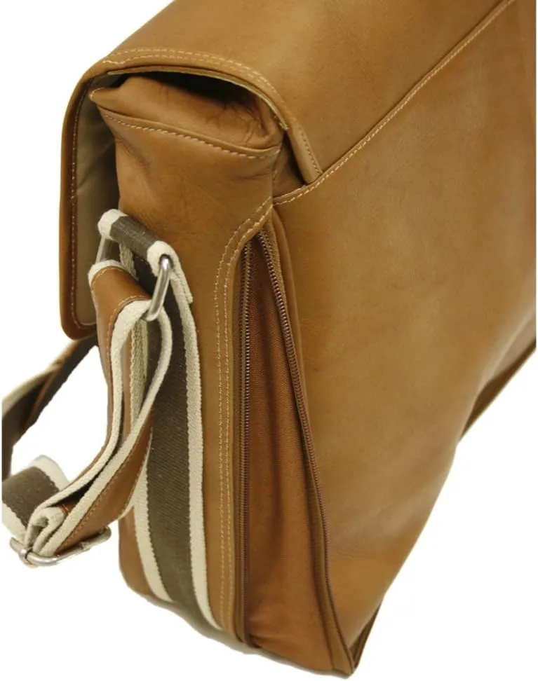 Classic Expandable Messenger Bag, Saddle, One Size