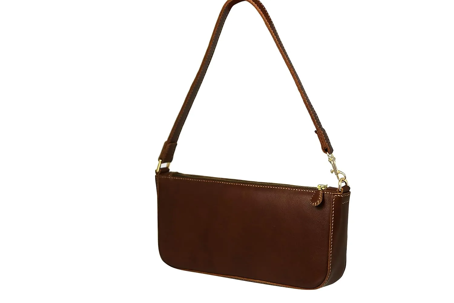 Classic handmade shoulder bag (Brown)