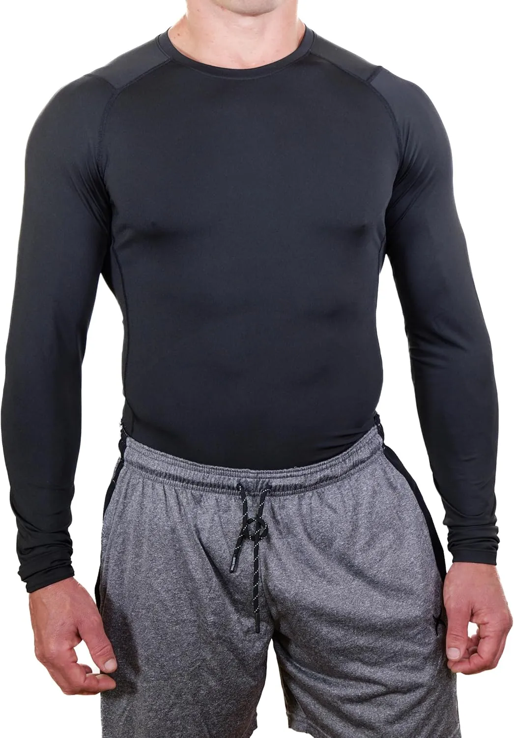 Core Tight Pro Men's Long Sleeve Compression Shirt Athletic Base Layer for Performance Workouts