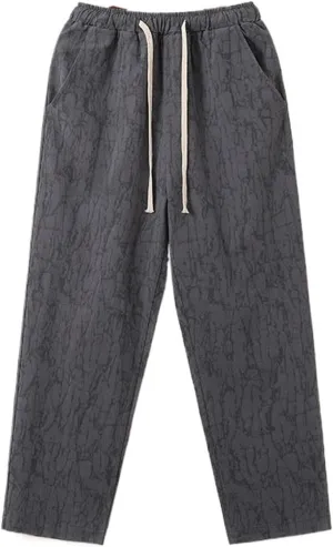 Cotton Linen Pants for Men Summer Casual Pants Male Oversize Harem Pants
