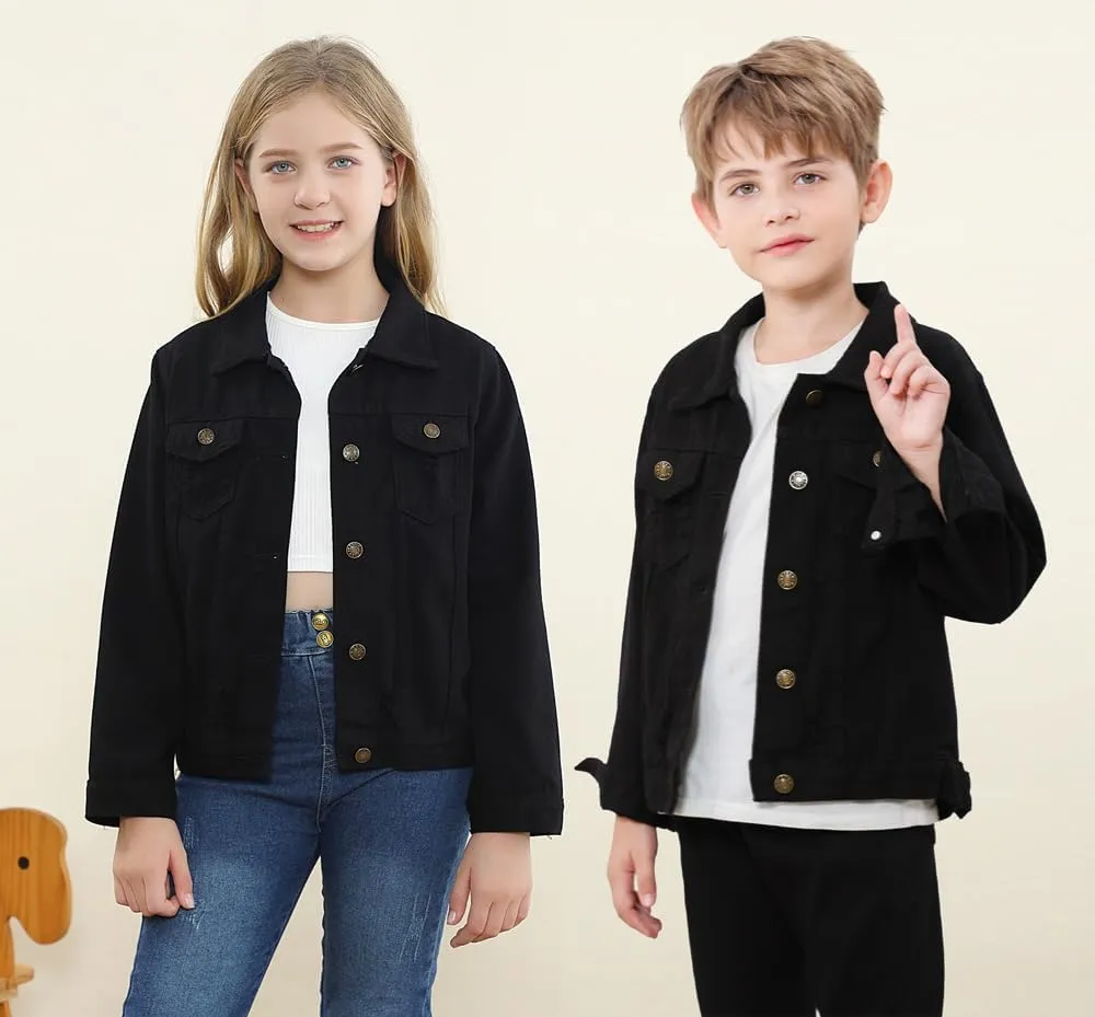 Cromoncent Classic Denim Jacket for Boys Girls