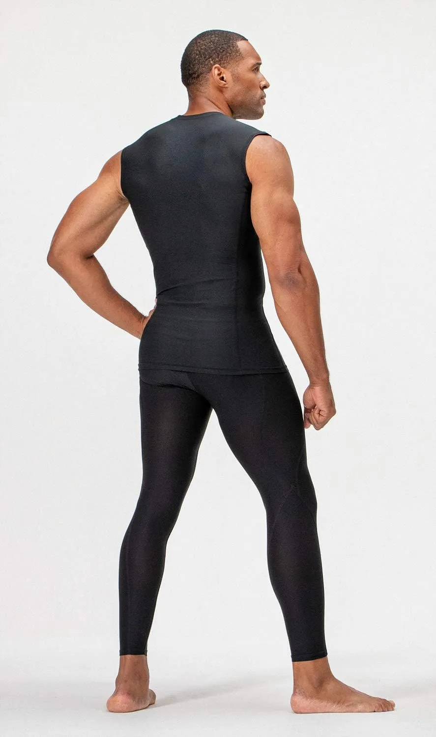 DEVOPS 3 Pack Men's Athletic Compression Shirts Sleeveless