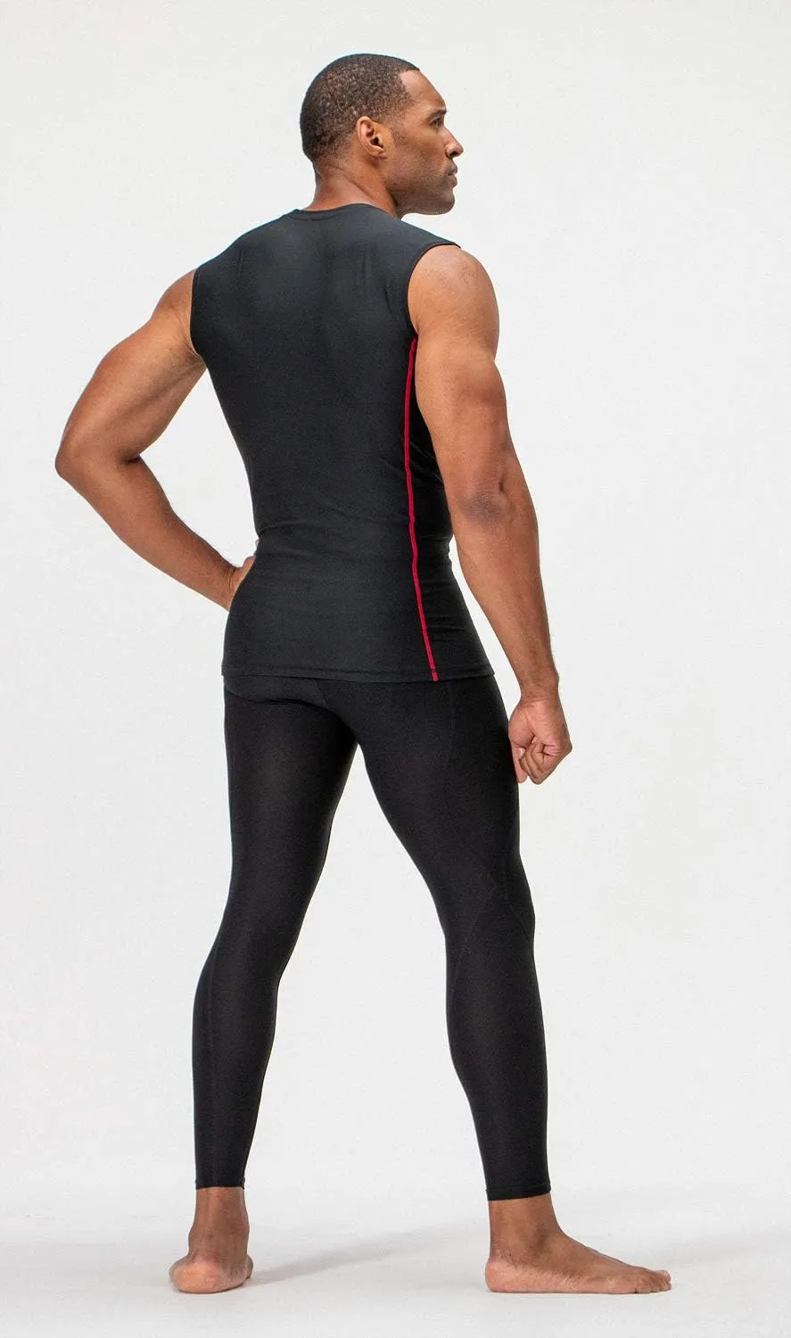 DEVOPS 3 Pack Men's Athletic Compression Shirts Sleeveless