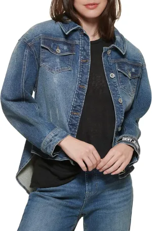 DKNY Women's Denim Trucker Jacket