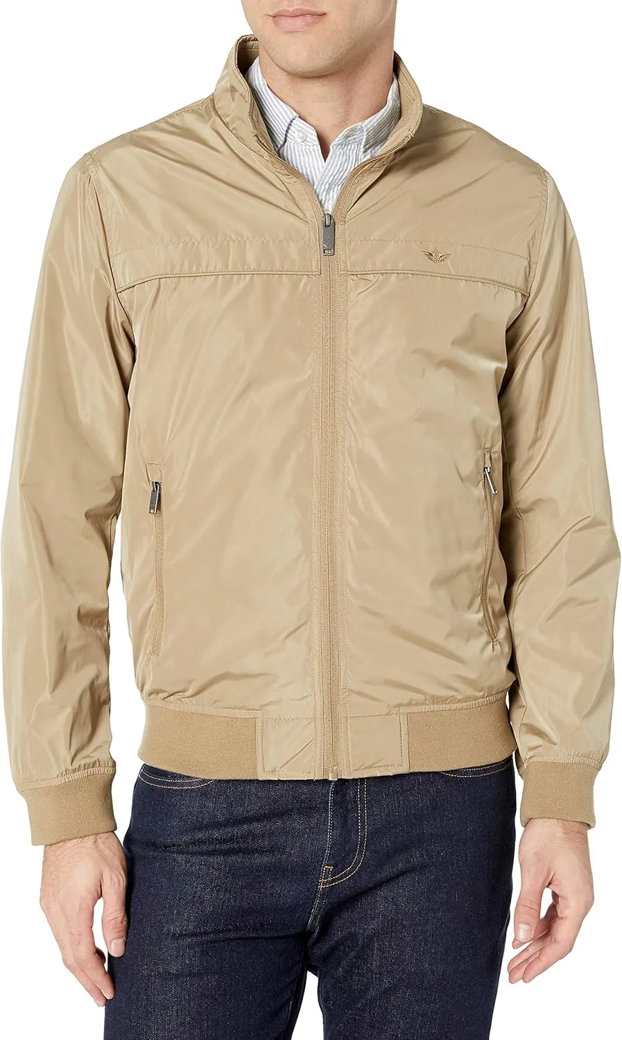 Dockers Men's Classic Stand Collar Bomber Jacket
