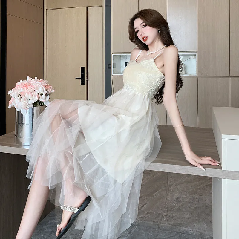 Fairy Tulle  Spaghetti Strap Summer Dress 794