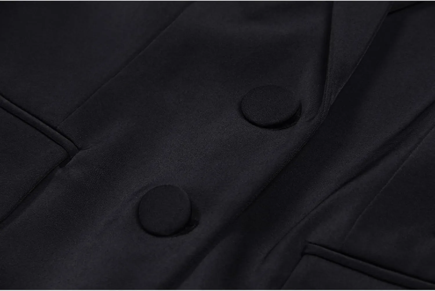 Fashion Women's Blazer Double-Breasted Crystal Nail Embellishments Evening Long Suit Jacket