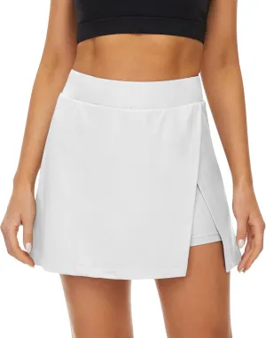 Fengbay Tennis Skirts for Women with Pockets, High Waisted Athletic Golf Skorts Skirts with Shorts