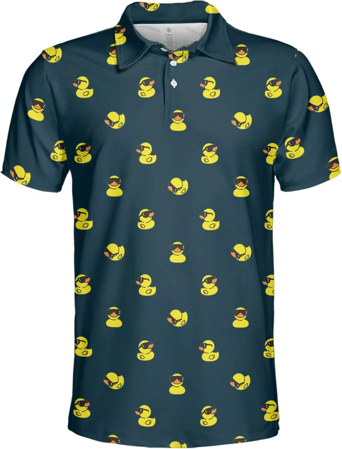 Funny Golf Shirt for Men Print Hawaiian Mens Polo Shirts Golf Gifts