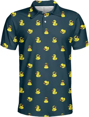 Funny Golf Shirt for Men Print Hawaiian Mens Polo Shirts Golf Gifts