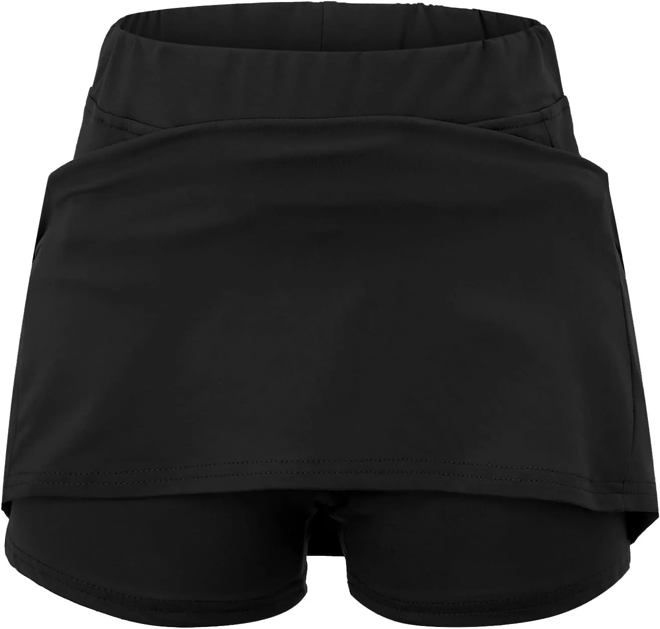 Generic Skorts for Women with Pockets - Lightweight Skirt Athletic Inner Shorts for Running Tennis Golf Workout Sports