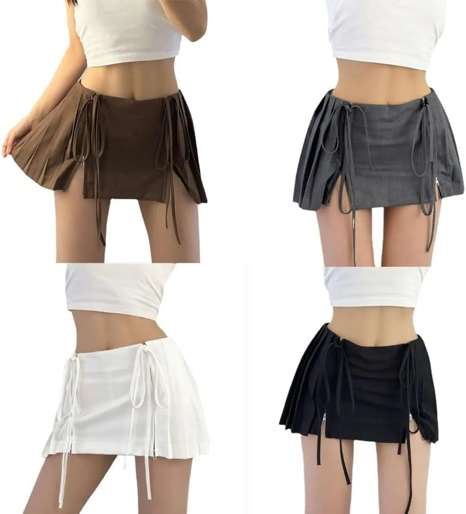 GGOOB Y2k Skirt Preppy Skirt Preppy Clothe Skorts Skirts for Women Pleated Mini Skirts for Women