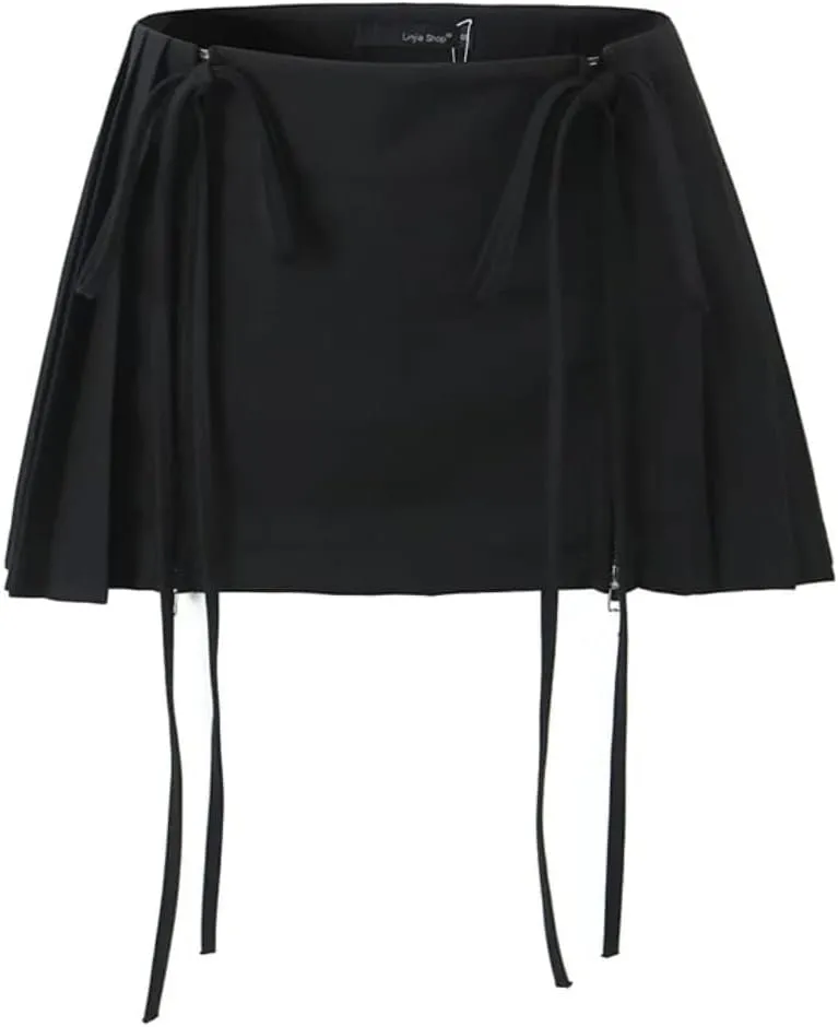 GGOOB Y2k Skirt Preppy Skirt Preppy Clothe Skorts Skirts for Women Pleated Mini Skirts for Women
