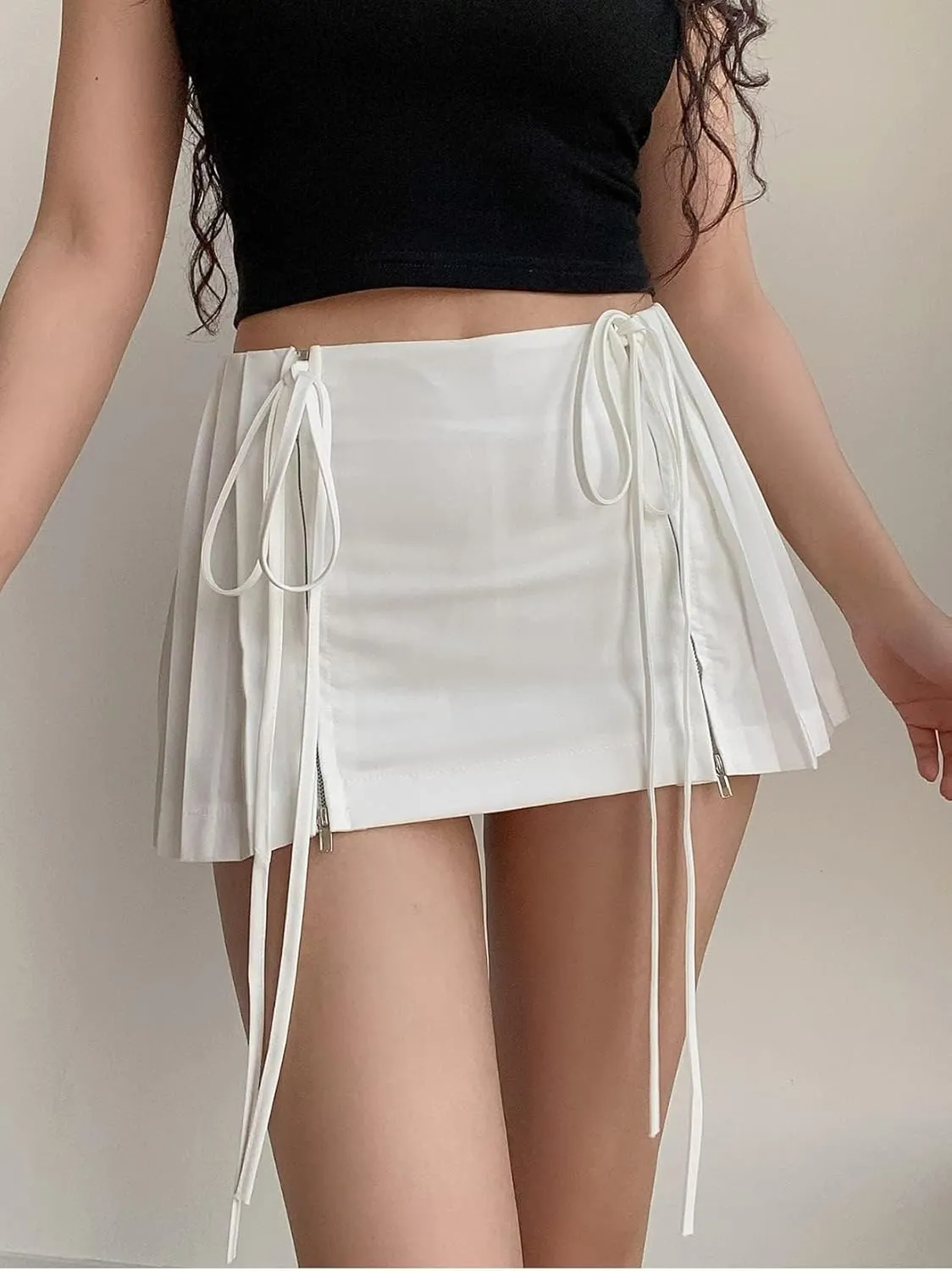 GGOOB Y2k Skirt Preppy Skirt Preppy Clothe Skorts Skirts for Women Pleated Mini Skirts for Women