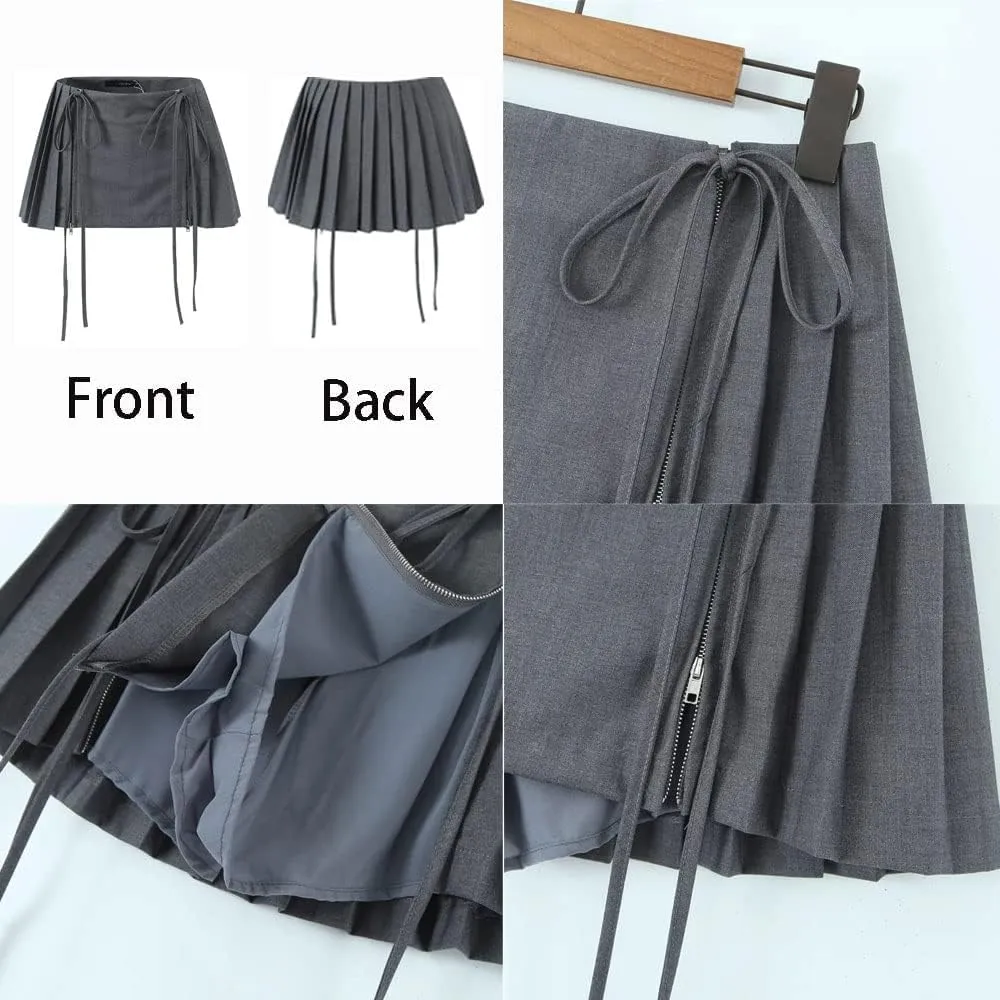 GGOOB Y2k Skirt Preppy Skirt Preppy Clothe Skorts Skirts for Women Pleated Mini Skirts for Women