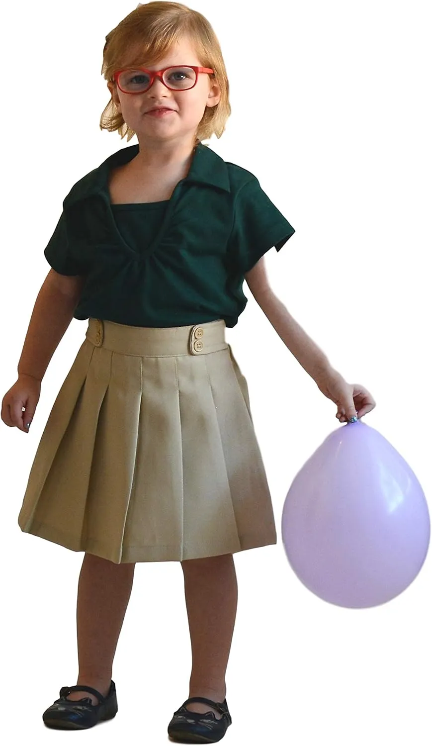 Girl Pleated Uniform Skirt Scooter Size 5-16 Navy Khaki Black Hunter Green