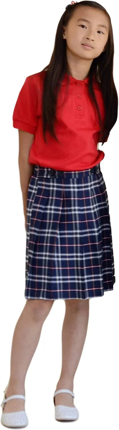 Girl Pleated Uniform Skirt Scooter Size 5-16 Navy Khaki Black Hunter Green