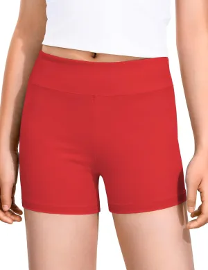 Girls Dance Shorts Biker Gymnastics Cartwheel Athletic Clothes Under Dress for Kids Youth Volleyball Tumbling