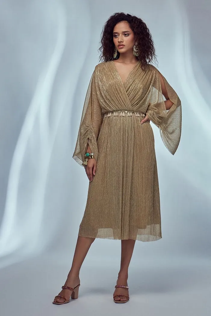 Gold Kimono Dress