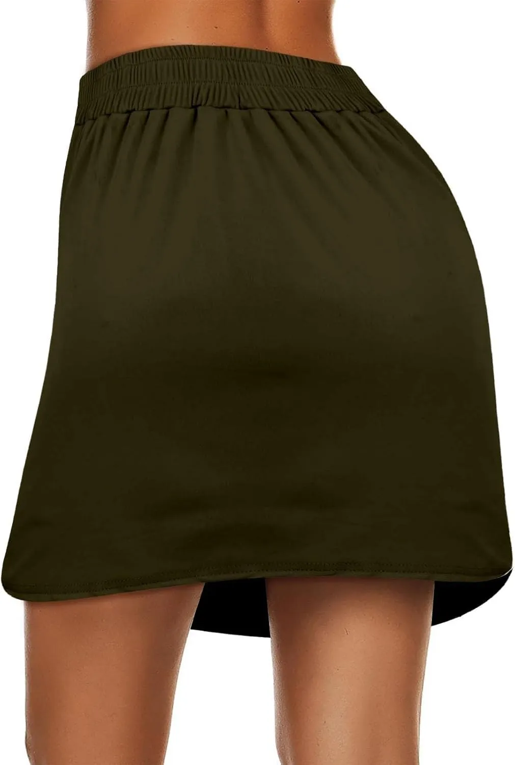 Golf Skirts for Women with Pockets Drawstring Elastic High Waisted Tennis Skorts Lightweight Athletic Workout Skirts