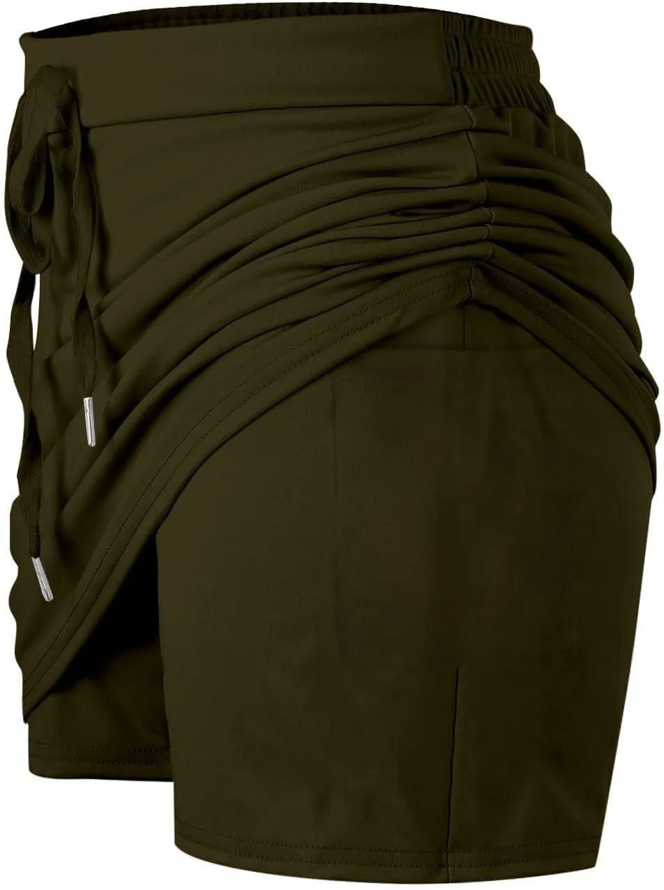 Golf Skirts for Women with Pockets Drawstring Elastic High Waisted Tennis Skorts Lightweight Athletic Workout Skirts