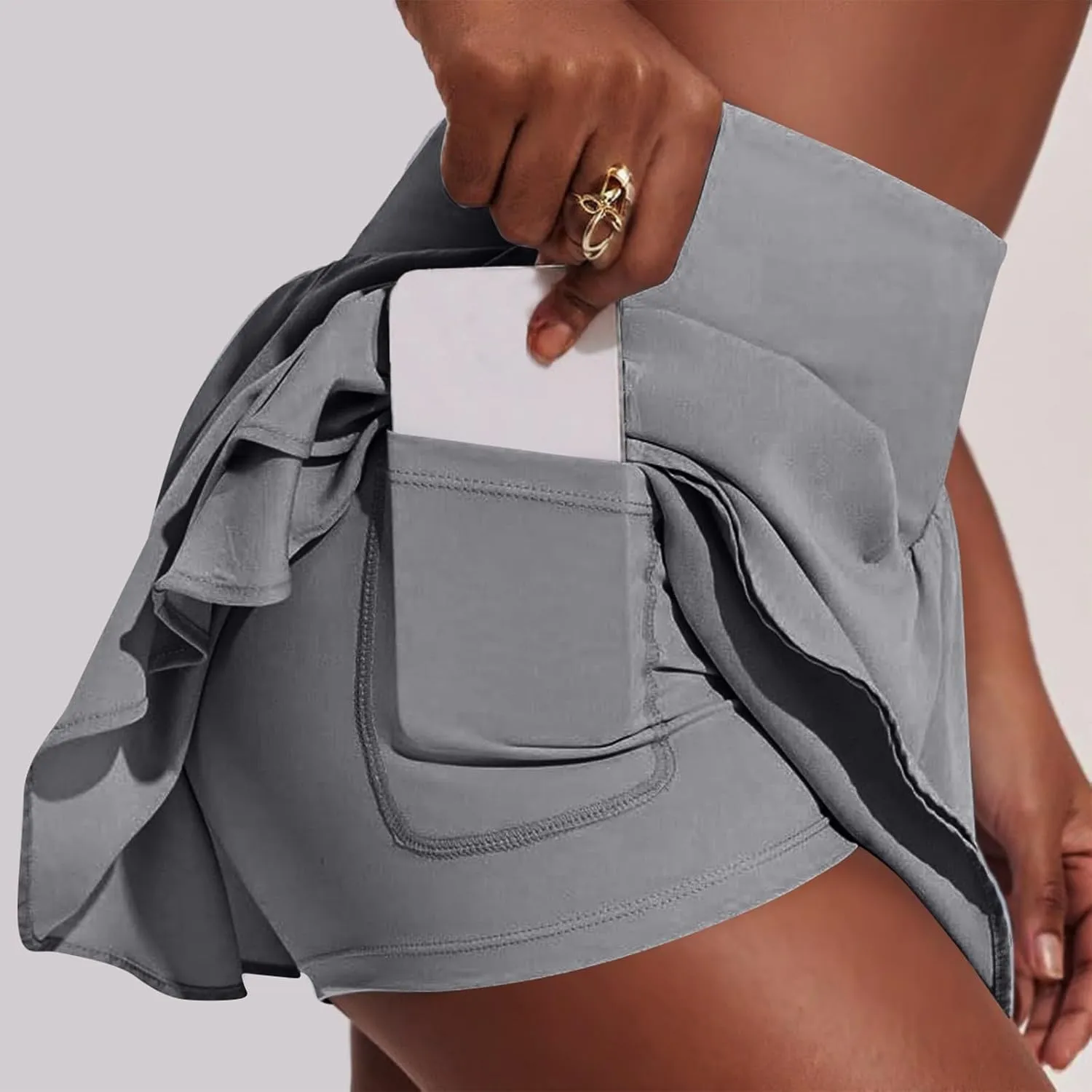 Golf Skorts for Women with Pockets Women's Skorts Womens Tennis Skirt with Shorts Underneath Plus Size High Waisted
