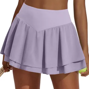 Golf Skorts for Women with Pockets Women's Skorts Womens Tennis Skirt with Shorts Underneath Plus Size High Waisted