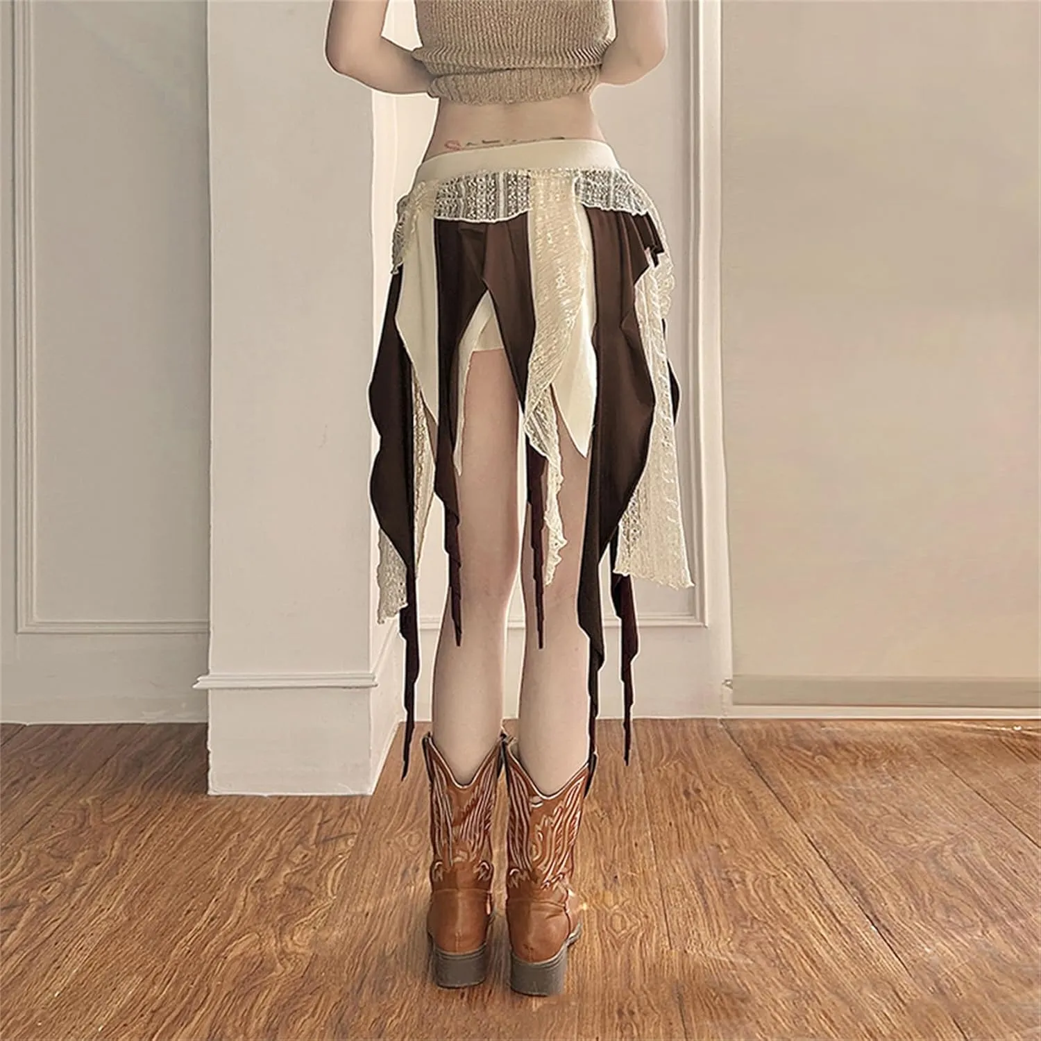 Goth Skirt Women Cute Punk Preppy Vintage Grunge Emo Y2k Harajuku Rave